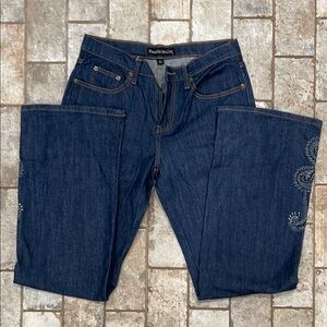 Pamela McCoy Dark Blue Flare Jeans